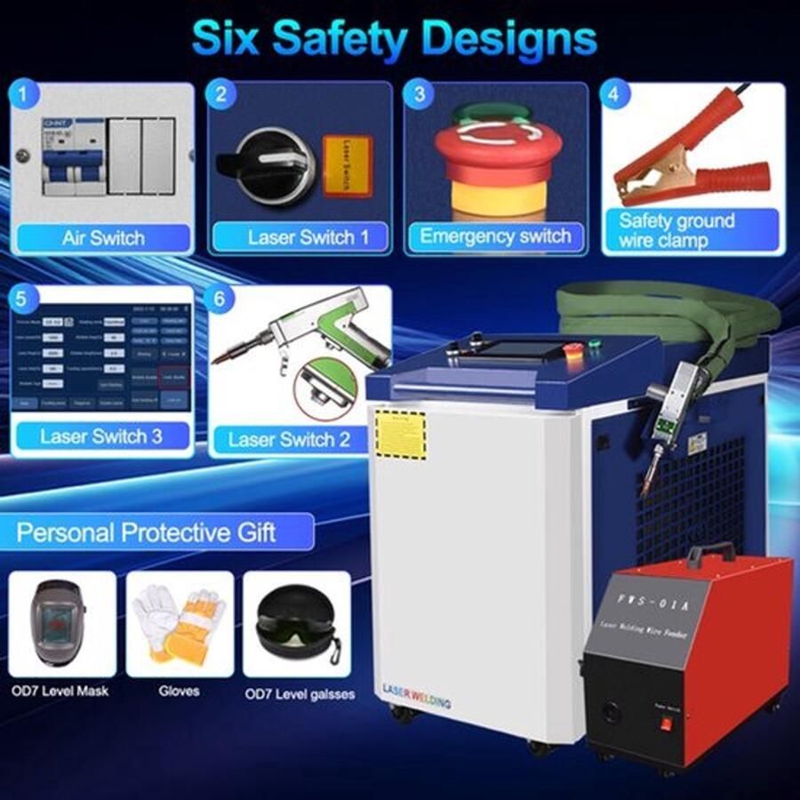 Snijmachine Handheld Fiber Laser 3000 W Vermogen Metaalbewerking 4 In 1 Functie Industrieel Gebruik