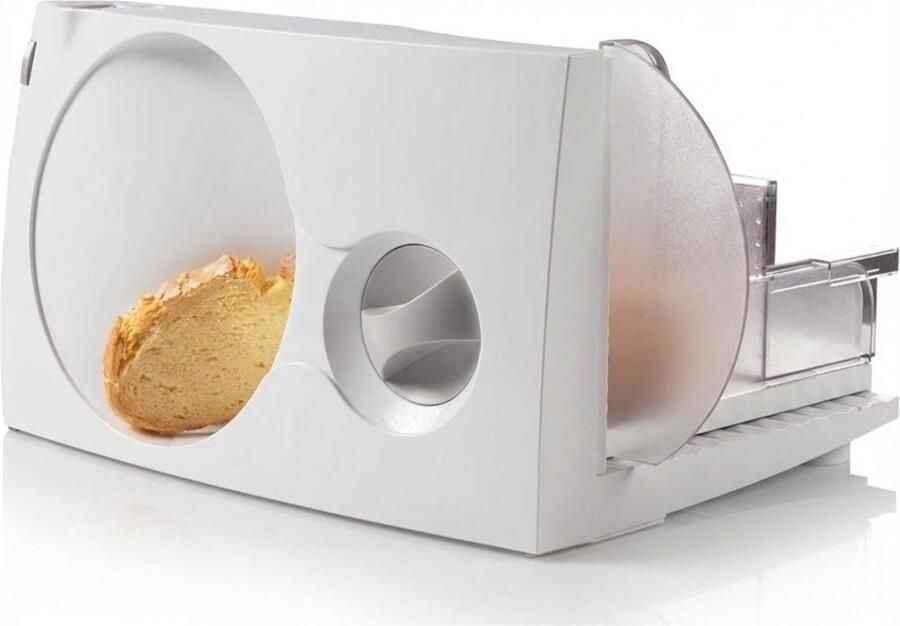 SNJY Broodsnijmachine Broodsnijder Broodmes Allessnijder Elektrisch 0-17mm 100W Wit
