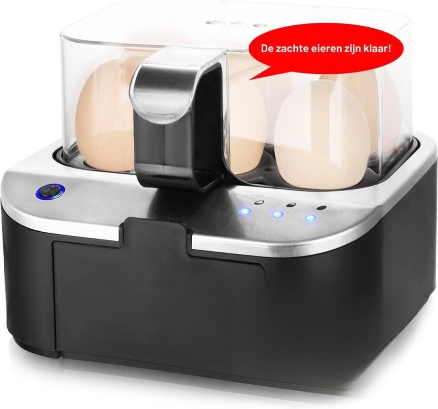 SNJY Eierkoker Elektrisch Eieren Koken 400 W Zwart