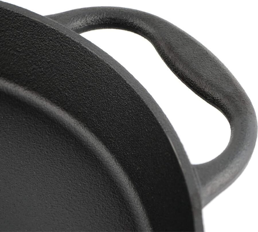 SNJY Grillplaat Inductie Bakplaat Inductie Grill Apparaat Gietijzeren Pan 25 x 26 5 cm Zwart
