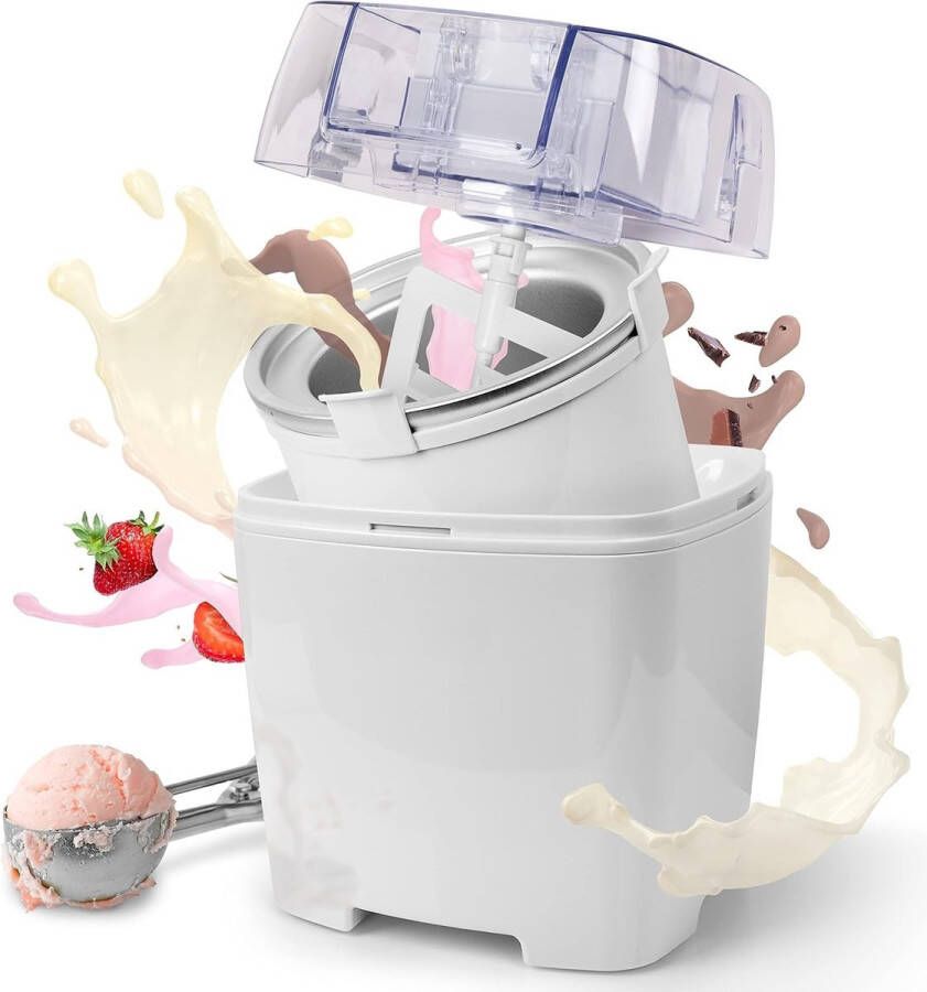 SNJY IJsmachine IJsmaker Softijs Machine Voor Thuis 540 W 1 5 L Wit