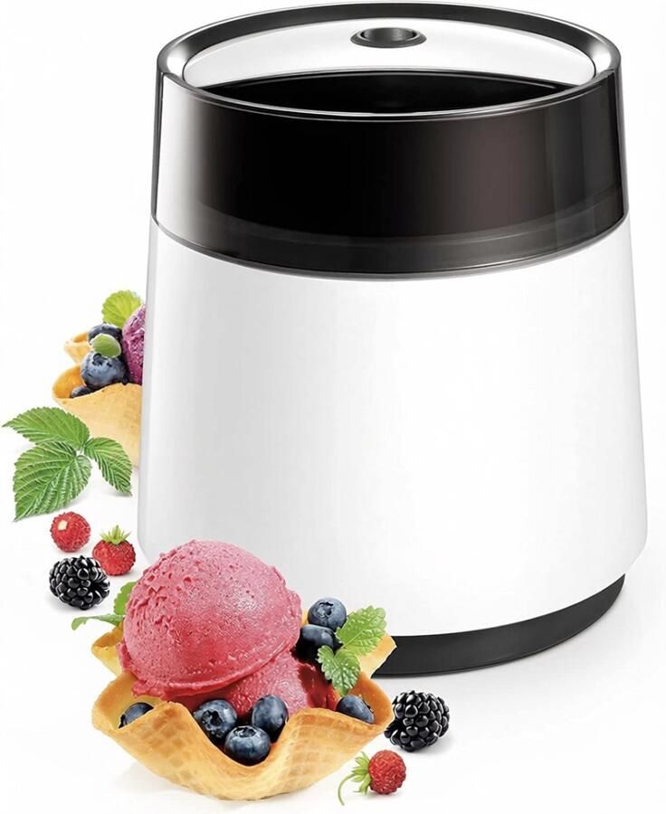SNJY IJsmachine IJsmaker Softijs Machine Voor Thuis 800ML Wit