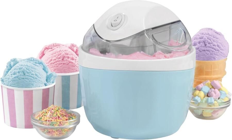 SNJY IJsmachine IJsmaker Softijs Machine Voor Thuis Compact 500ML 9 5W Blauw