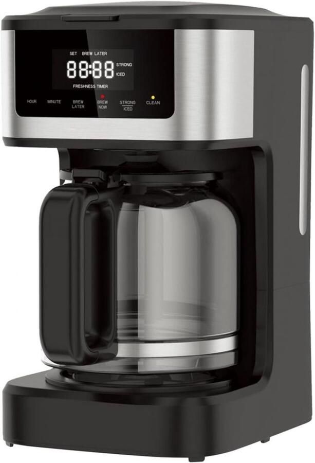 SNJY Koffiemachine Filterkoffie Volautomatische Koffiemachine Espressomachine Koffiemachines 900 W Zwart