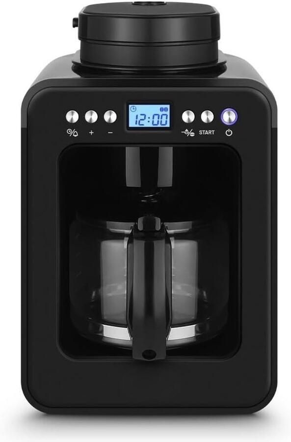 SNJY Koffiemachine met Bonen Volautomatische Koffiemachine Espressomachine 600 W Zwart