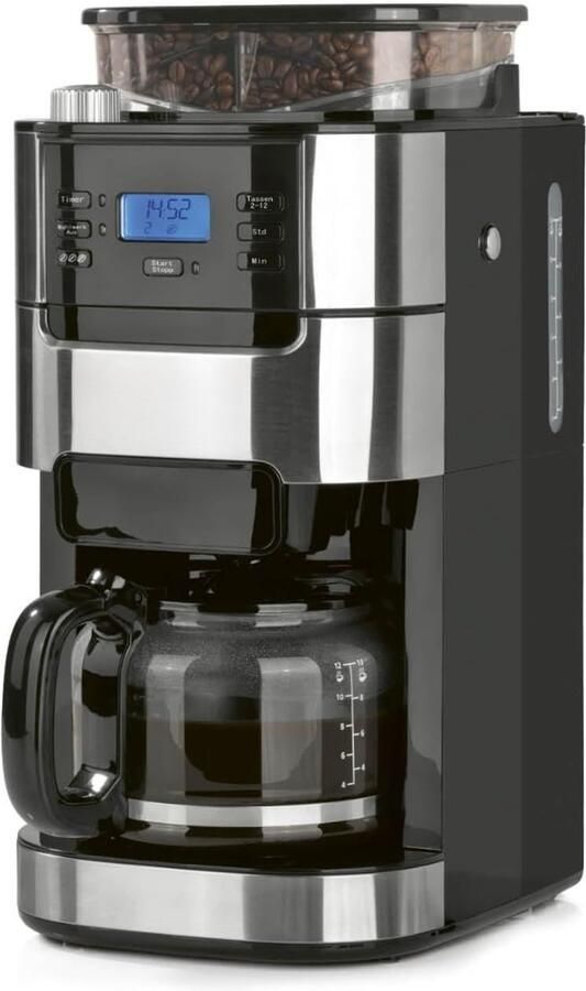 SNJY Koffiemachine met Bonen Volautomatische Koffiemachine Espressomachine Koffiezetapparaat Bonen 900 W Zwart