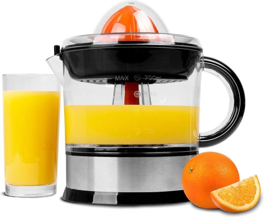 SNJY Sinaasappelpers Citruspers Fruitpers 40 W 700ML Zilver Zwart