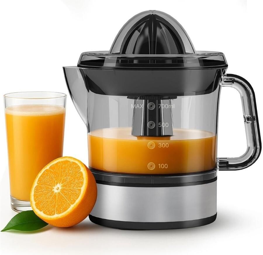 SNJY Sinaasappelpers Citruspers Fruitpers 40W 700ML Zilver