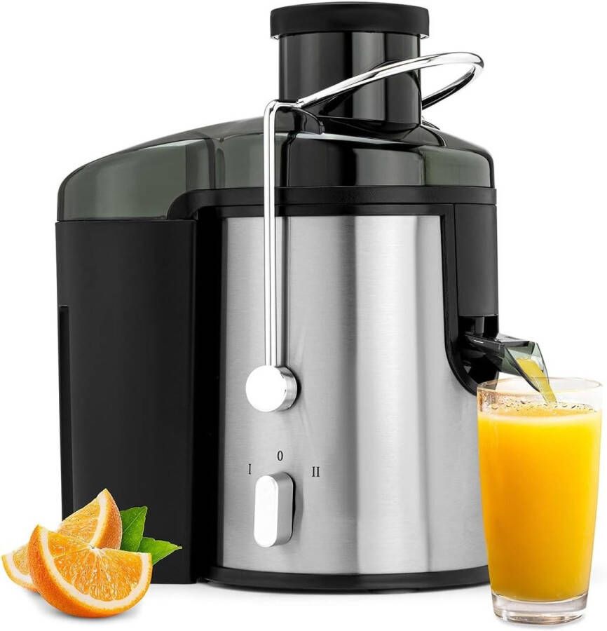 SNJY Slowjuicer Juice Maker Extracteur De Jus 400W Zwart RVS