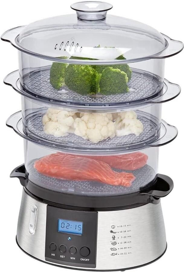 SNJY Stoomkoker Foodprocessor Multicooker 800 W Inox