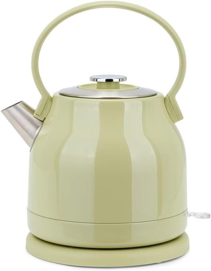 SNJY Waterkoker Retro Waterkoker Vintage Waterkoker Design 1 5 Liter 2200 W Groen