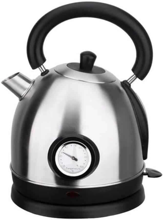 SNJY Waterkoker Retro Waterkoker Vintage Waterkoker Design 1 8 Liter 2200 W Zilver