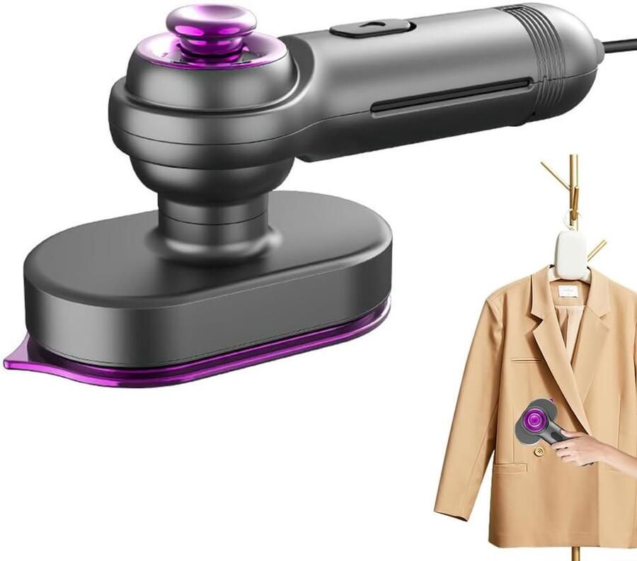 SNQ Kledingstomer Verticale stomer Draagbare Strijkijzer Mini Reiskledingstomer 20s Snel Opwarmen Handstomer voor Kreukels op Kleding en Overhemden Geschikt voor Studentenhuis en Thuis Compact en Lichtgewicht Steamer voor op Reis
