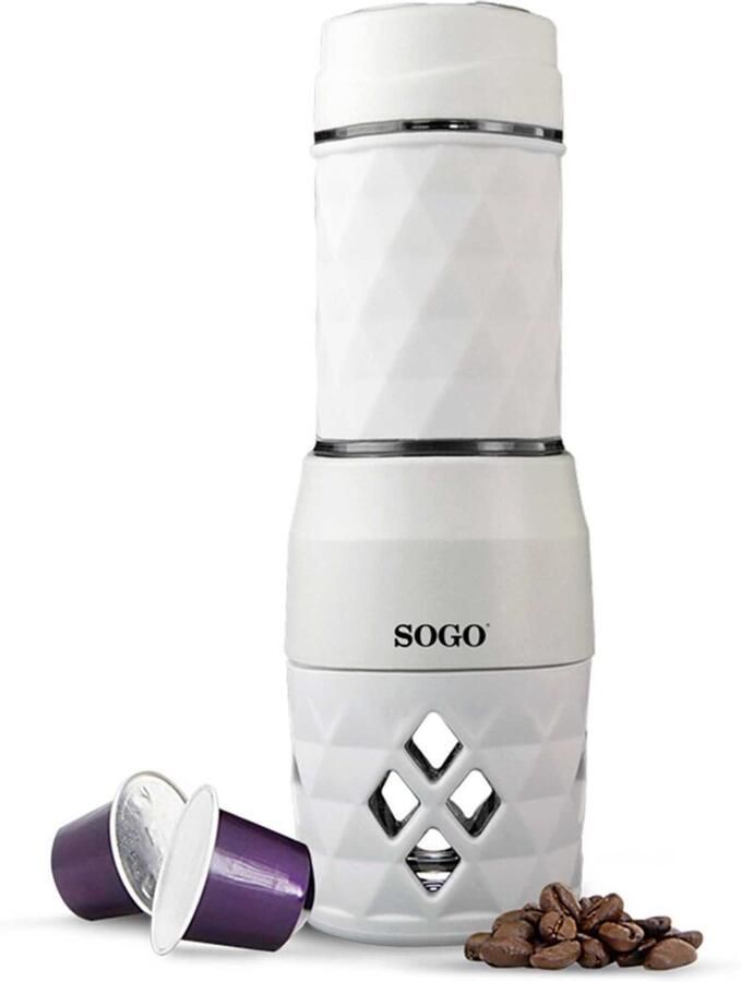 SOGO Human Technology Sogo Draagbare Handmatige Koffiezetter on the go geen stroom en batterijen nodig