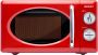 Sogo Retro Magnetron Vrijstaand 20 liter Met Timer en Ontdooifunctie 5 Vermogensstanden 700 watt Rood - Thumbnail 1