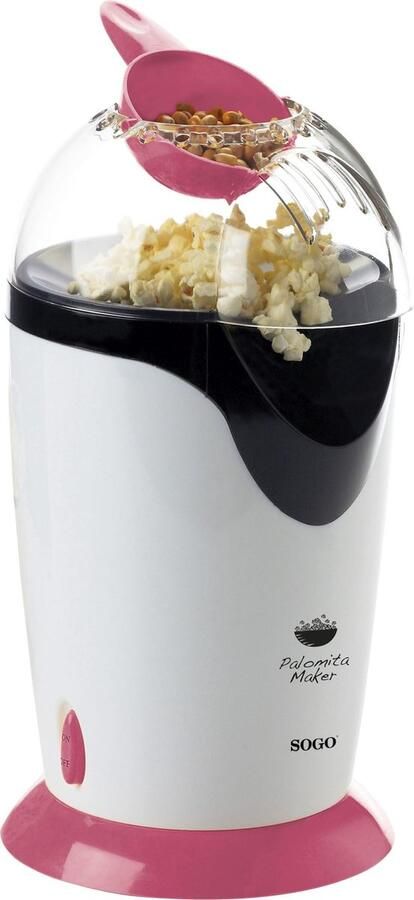 Sogo Popcornmaker – werkt op hete lucht – popcorn binnen 3 minuten