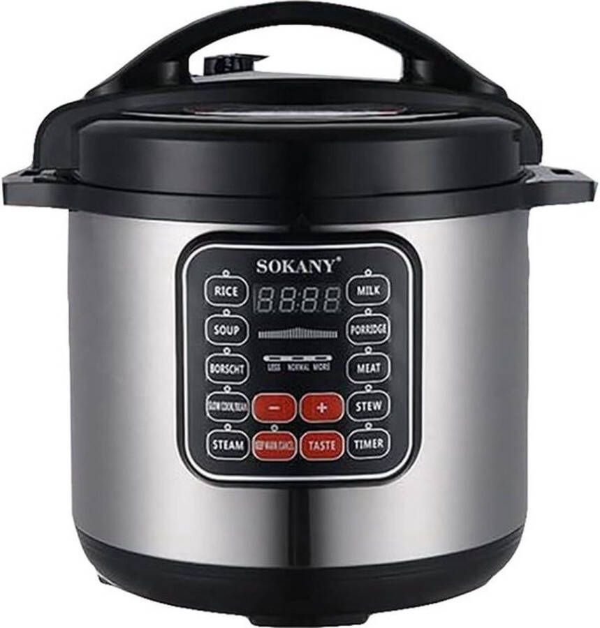 Sokany Multifunctionele roestvrijstalen snelkookpan 1200W 11L