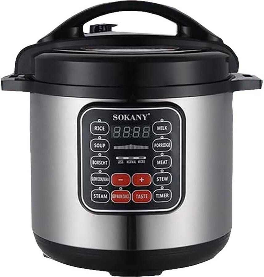 Sokany Multifunctionele roestvrijstalen snelkookpan 1200W 11L