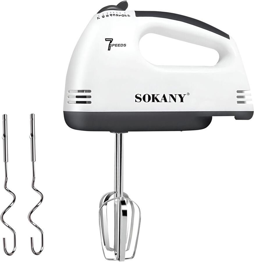 Sokany Elektrische Garde 180W met 7 Snelheden en RVS Kloppers Noir Blanc