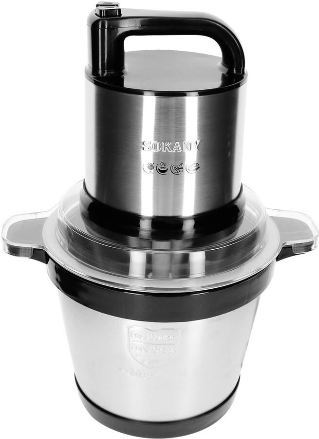 Sokany Multifunctionele elektrische vleesmolen 800W 4L Zilveren