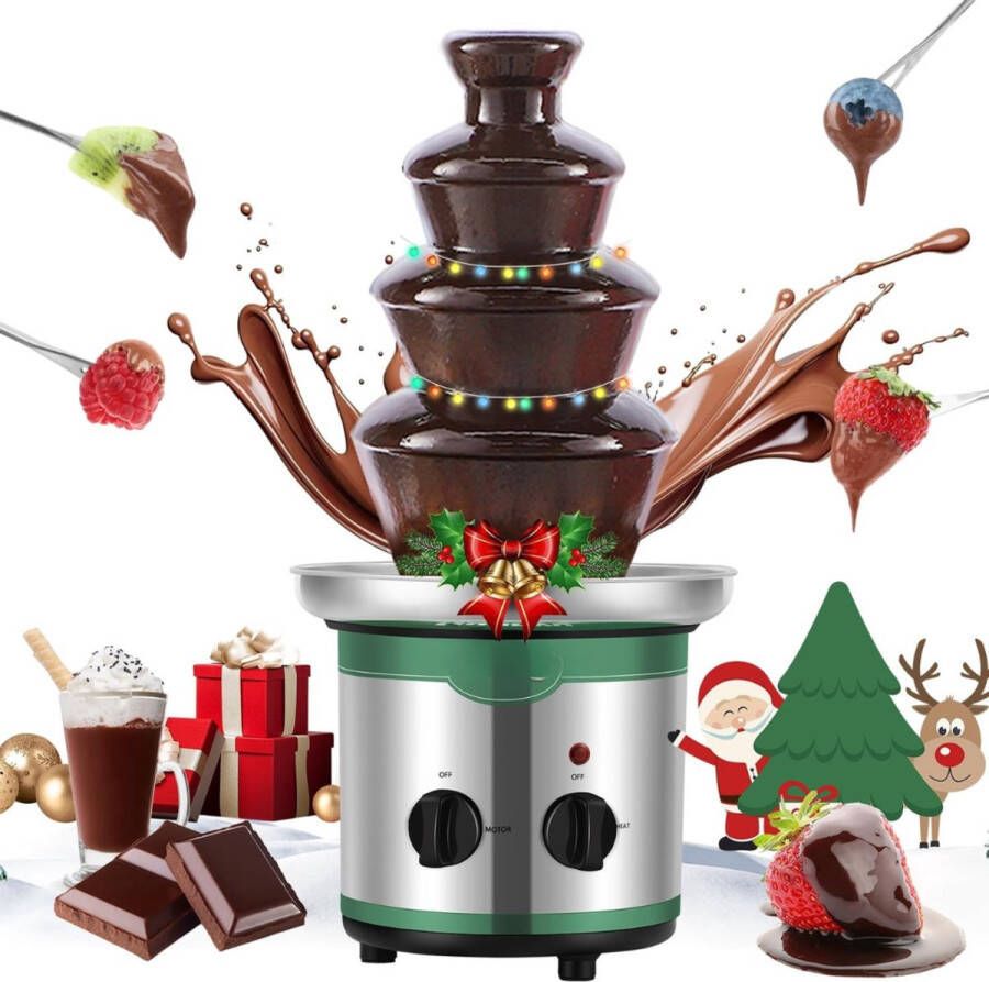 Solacis Chocoladefontein Chocolade fontein Chocolade fondue Chocolade smelter Chocolade verwarmer Must have voor elke gelegenheid!