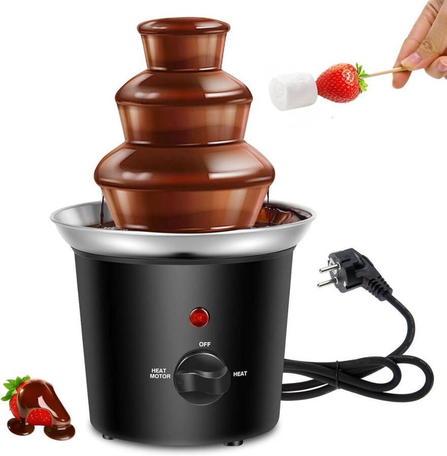 Solacis Chocoladefontein Chocolade fontein Chocolade fondue Chocolade smelter Chocolade verwarmer Must have voor elke gelegenheid!