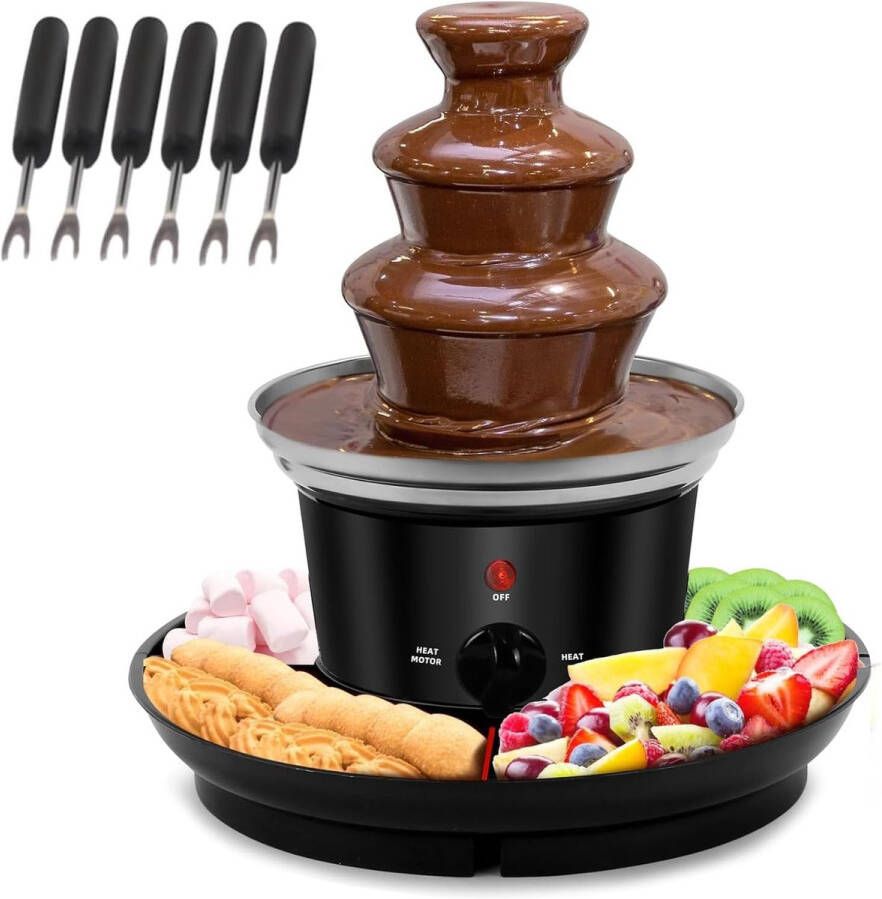 Solacis Chocoladefontein Chocolade fontein Chocolade fondue Chocolade smelter Chocolade verwarmer Must have voor elke gelegenheid!
