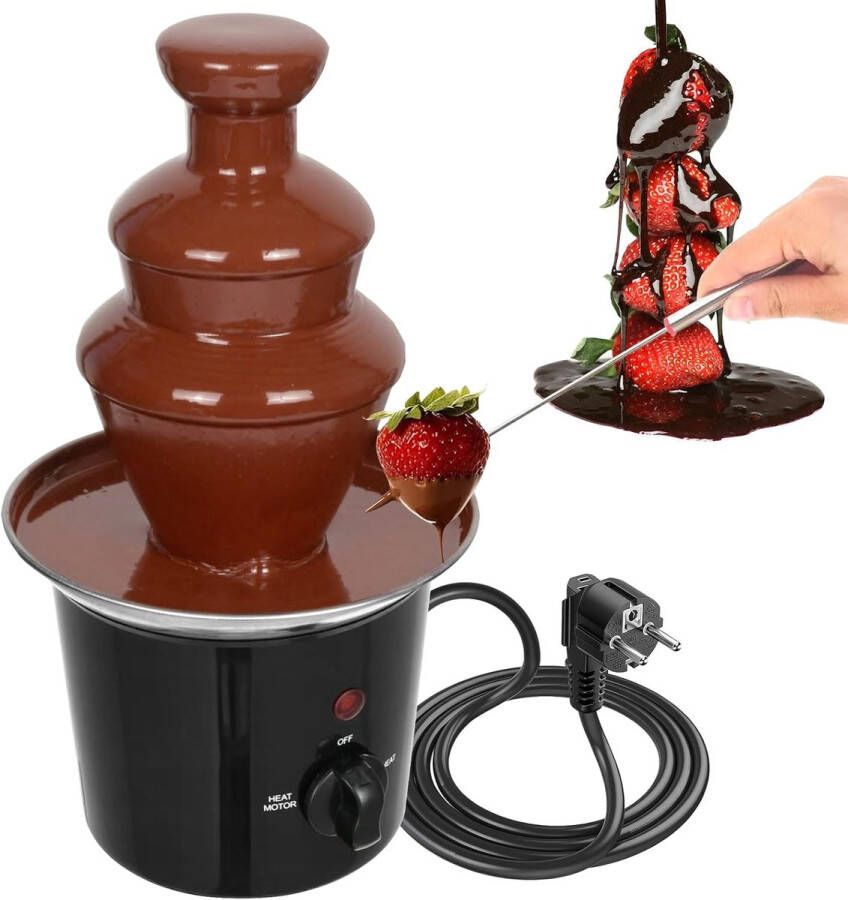 Solacis Chocoladefontein Chocolade fontein Chocolade fondue Chocolade smelter Chocolade verwarmer Must have voor elke gelegenheid!