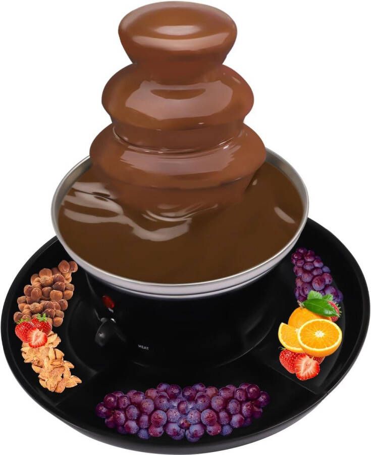 Solacis Chocoladefontein Chocolade fontein Chocolade fondue Chocolade smelter Chocolade verwarmer Must have voor elke gelegenheid!