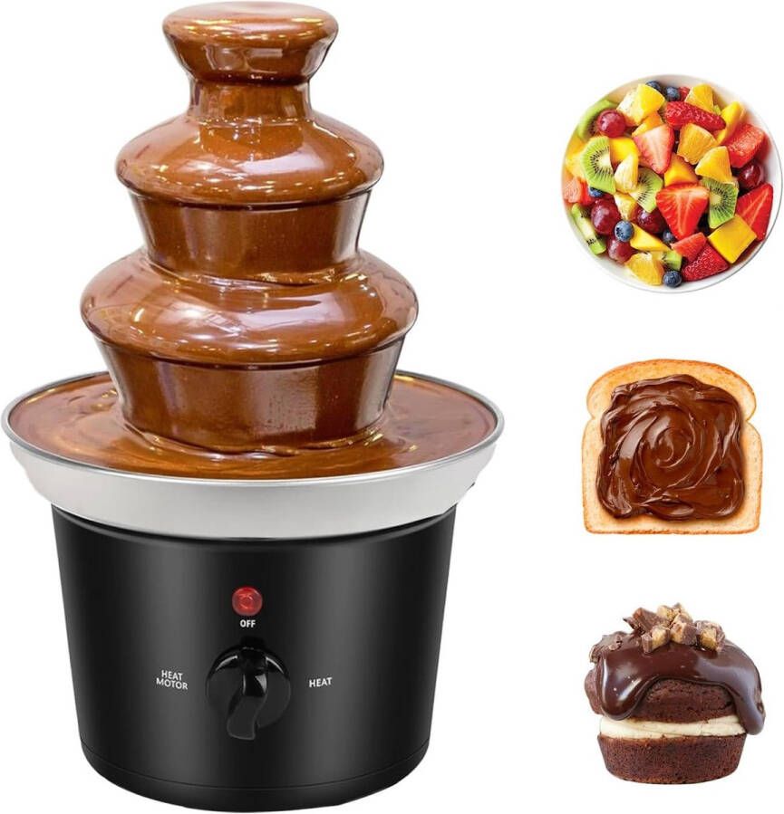 Solacis Chocoladefontein Chocolade fontein Chocolade fondue Chocolade smelter Chocolade verwarmer Must have voor elke gelegenheid!