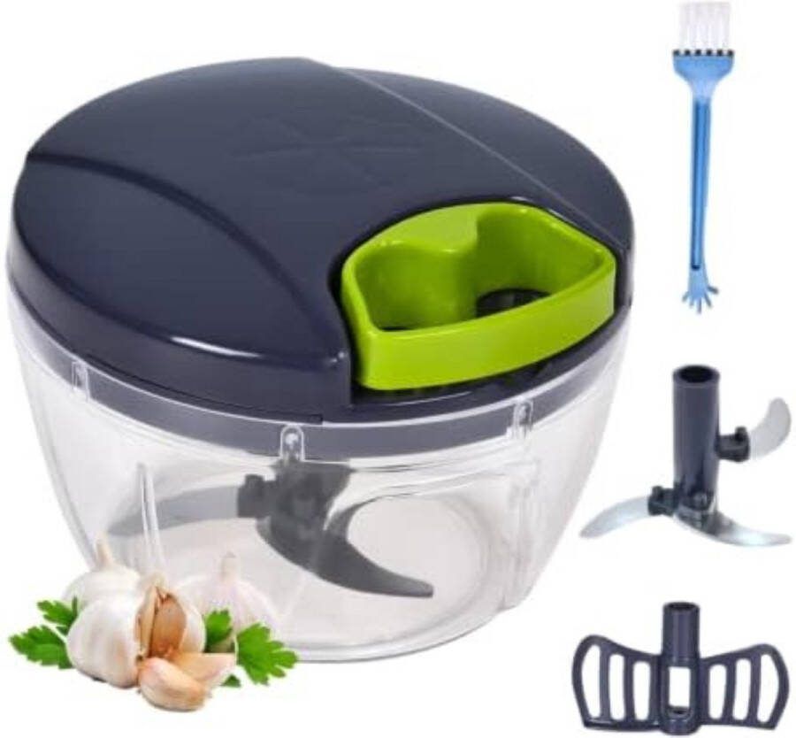 Solacis Groentehakker Uiensnijder Uienhakker Groentesnijder Handmatig Hakmolen Must have voor in de keuken! - Foto 3