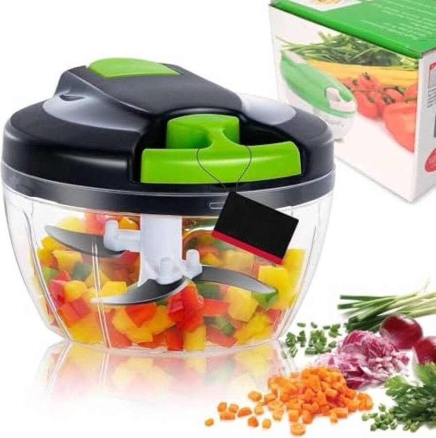 Solacis Groentehakker Uiensnijder Uienhakker Groentesnijder Handmatig Hakmolen Must have voor in de keuken!