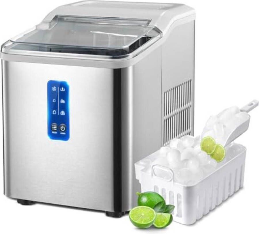 Solacis Ijsblokjesmachine Ijsmachine Ijsblokjes machine Klaar binnen 10 min Tot 12kg per uur