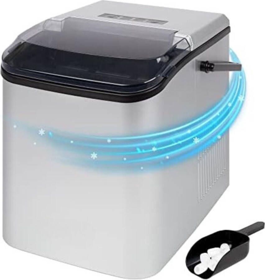 Solacis Ijsblokjesmachine Ijsmachine Ijsblokjes machine Klaar binnen 10 minuten 1 5 liter watertank