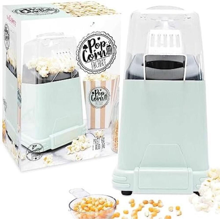 Solacis Popcorn machine Popcorn Popcornmakers Popcornmachine 1100W Zonder olie of boter Perfect voor een feestje!
