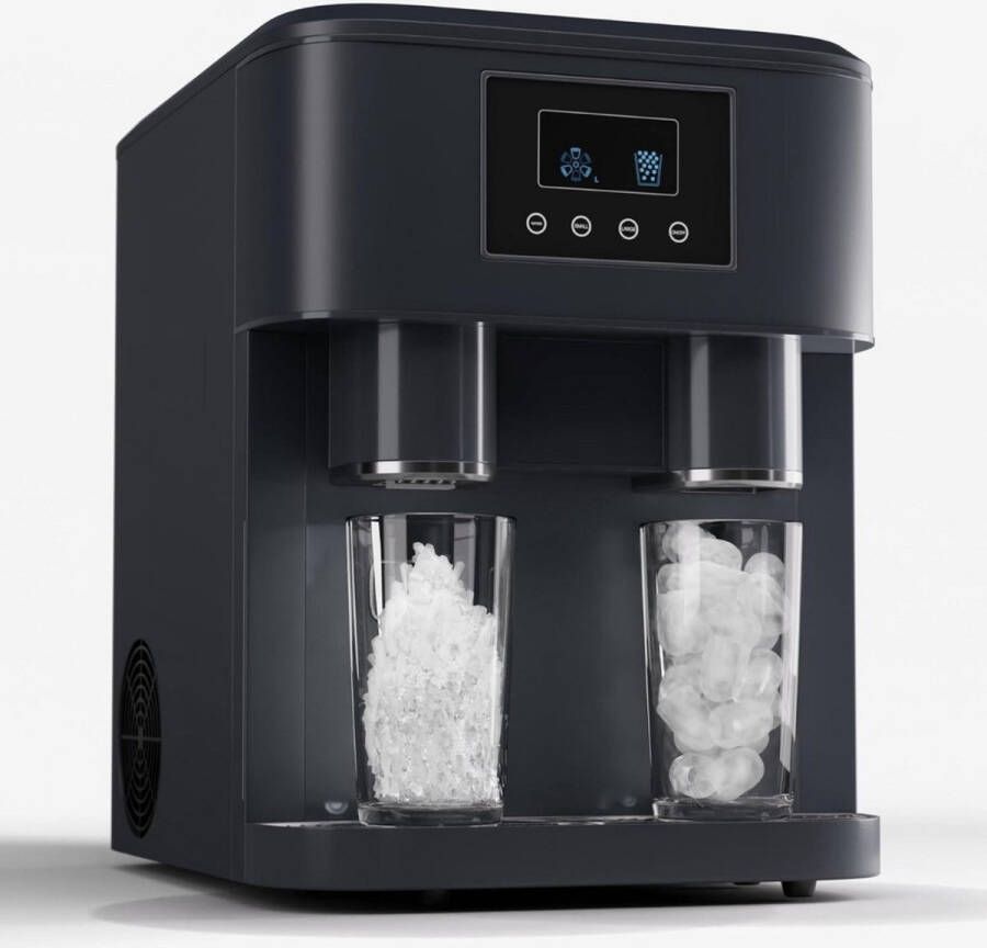 Solene IJsblokjesmachine IJsblokjesmaker Ice Cube Maker – Zelfreinigende Functie Met IJsschep Watertank Draagbaar Voor Thuis Feest Kantoor