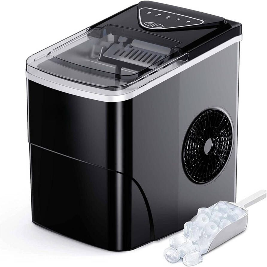 Solene IJsblokjesmachine IJsblokjesmaker Ice Cube Maker – Zelfreinigende Functie Met IJsschep Watertank Draagbaar Voor Thuis Feest Kantoor