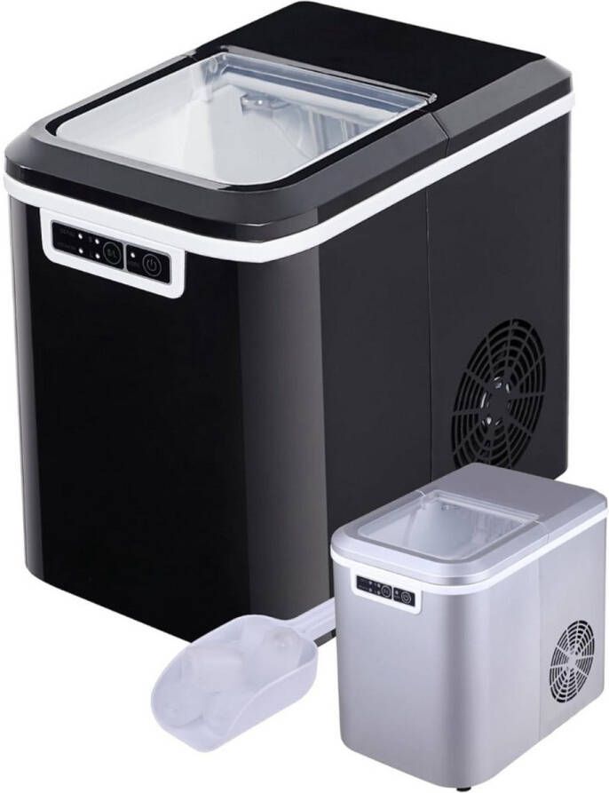 Solene IJsblokjesmachine IJsblokjesmaker Ice Cube Maker – Zelfreinigende Functie Met IJsschep Watertank Draagbaar Voor Thuis Feest Kantoor