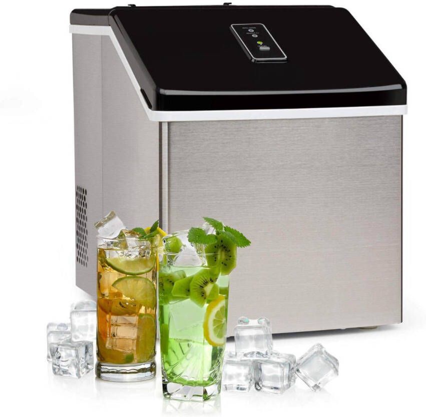 Solene IJsblokjesmachine IJsblokjesmaker Ice Cube Maker – Zelfreinigende Functie Met IJsschep Watertank Draagbaar Voor Thuis Feest Kantoor