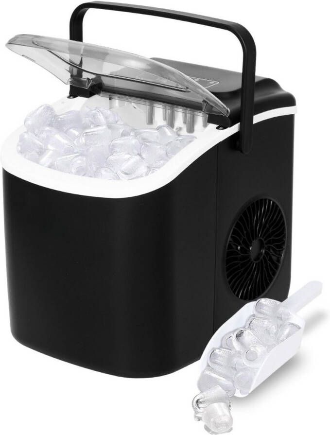 Solene IJsblokjesmachine IJsblokjesmaker Ice Cube Maker – Zelfreinigende Functie Met IJsschep Watertank Draagbaar Voor Thuis Feest Kantoor
