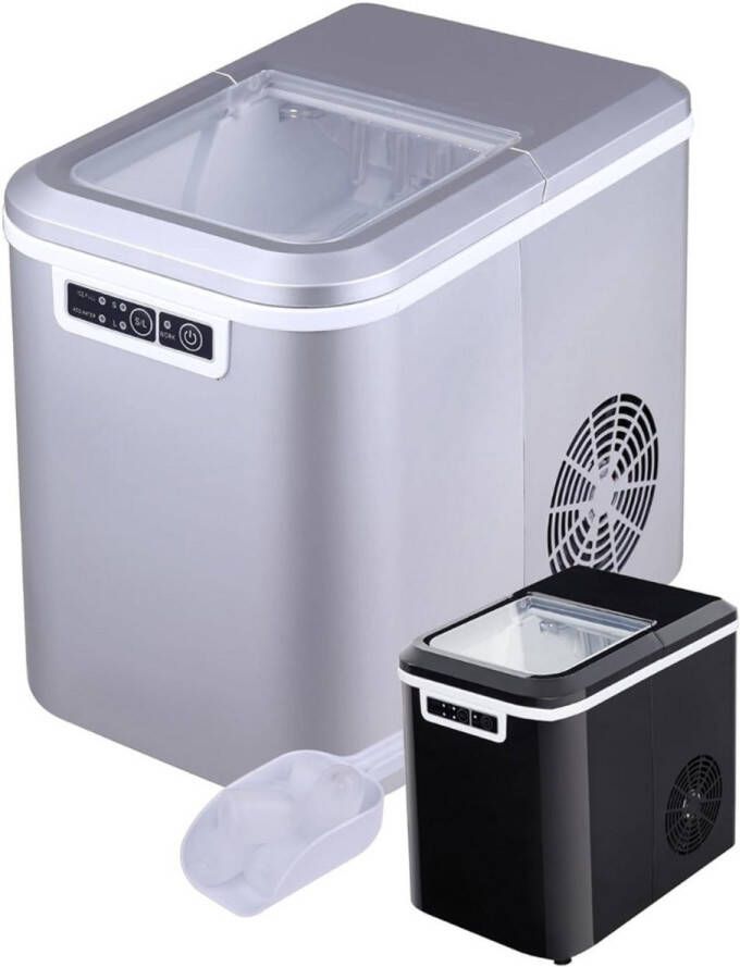 Solene IJsblokjesmachine IJsblokjesmaker Ice Cube Maker – Zelfreinigende Functie Met IJsschep Watertank Draagbaar Voor Thuis Feest Kantoor