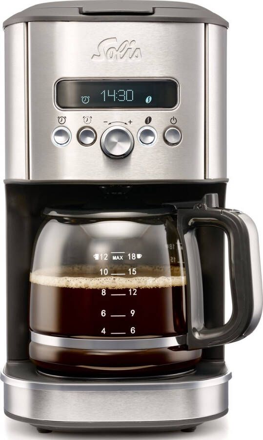 Solis Aroma Brewer 1021 Koffiezetapparaat Filterkoffie Warmhoudfunctie 24-Uurs Timerfunctie Zet 12 Tot 18 Kopjes 1.8L