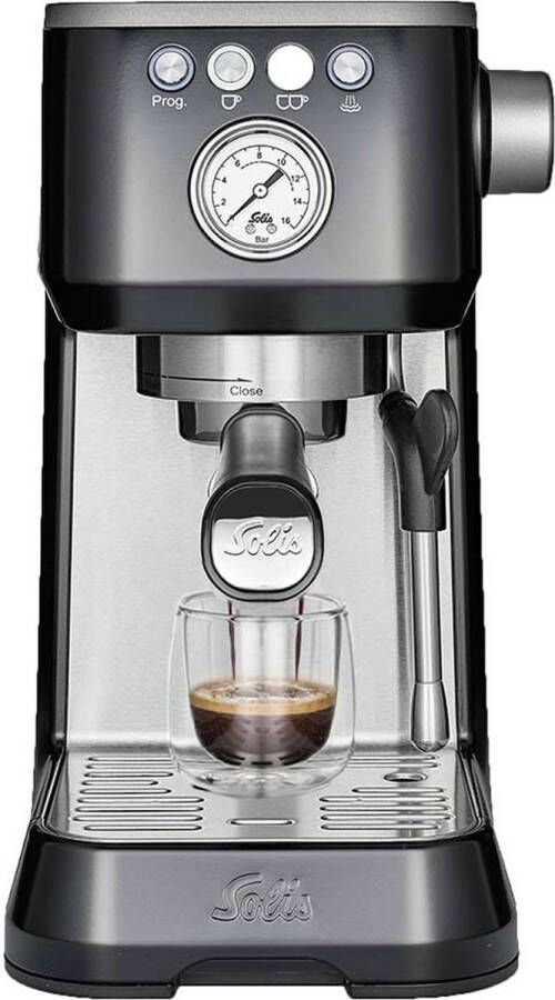 Solis Barista Perfetta Plus 1170 V2 Pistonmachine Espressomachine Koffiemachine met Bonen Zwart