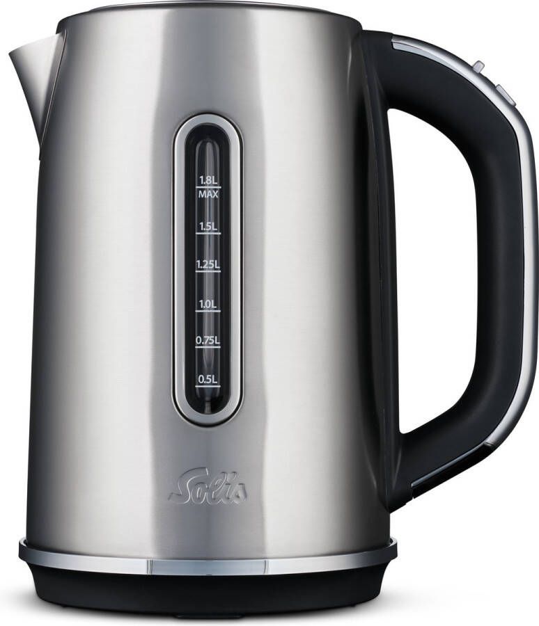 Solis Flexi Temp Kettle Waterkoker met Temperatuurregeling Temperatuur van 40 tot 100°C Geïntegreerde Kalkfilter Theemaker Zilver