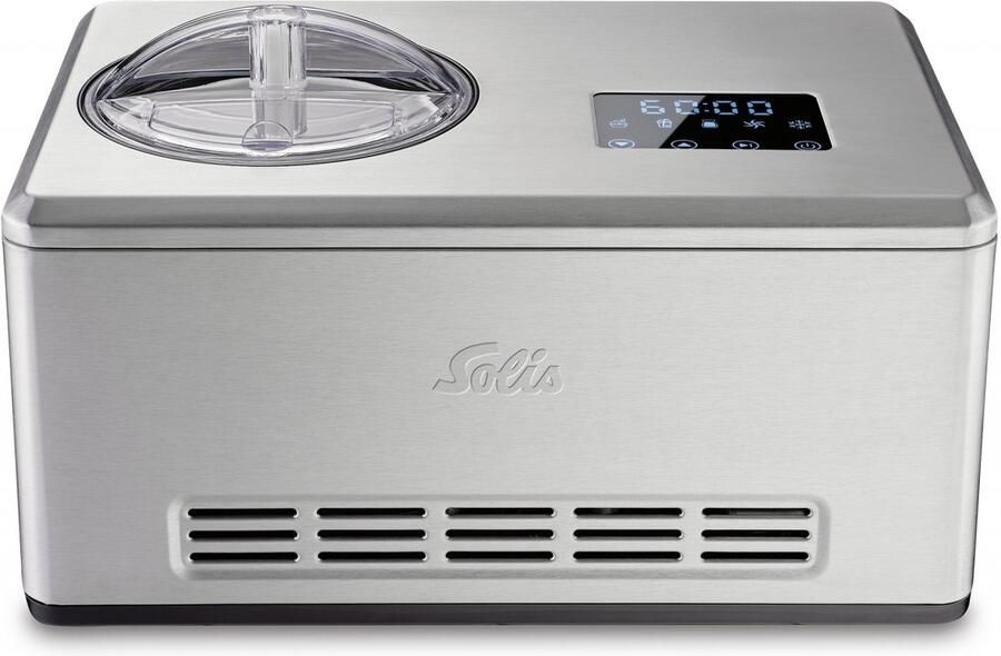Solis Gelateria Pro Touch 3-in-1 IJsmachine Zelfgemaakt IJs Yoghurtijs en Slush 2 Liter Touch Display RVS