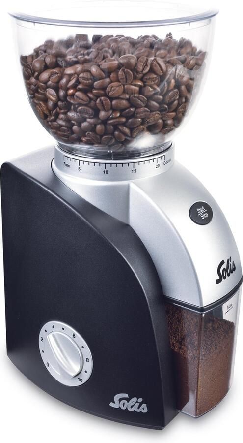 Solis Scala Plus 1661 Koffiemolen Elektrisch Coffee Grinder Koffiemaler met 22 Maalinstellingen Zwart