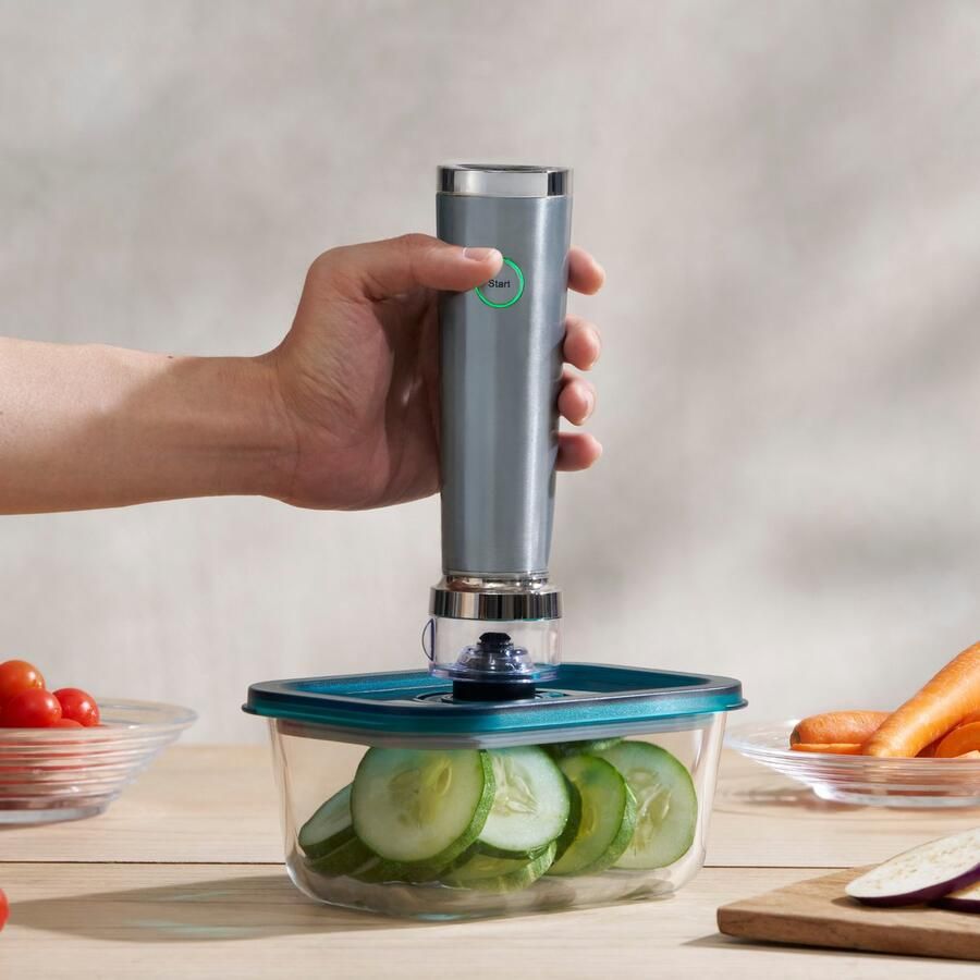 Solis Vac Stick Starter Set Vacuum Sealer Vacuumpomp Wijn USB Oplaadbare Vacuum Sealer Complete Vacumeermachine Set Zonder Snoer Voor het Bewaren van Voedsel - Foto 2