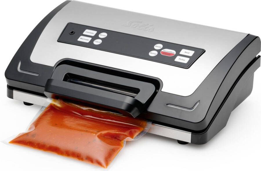 Solis Vac Wet & Dry Vacumeermachine Ook Geschikt voor Vloeistoffen 20 Liter per Minuut Vacuum Sealer Vacuummachine Zwart Grijs