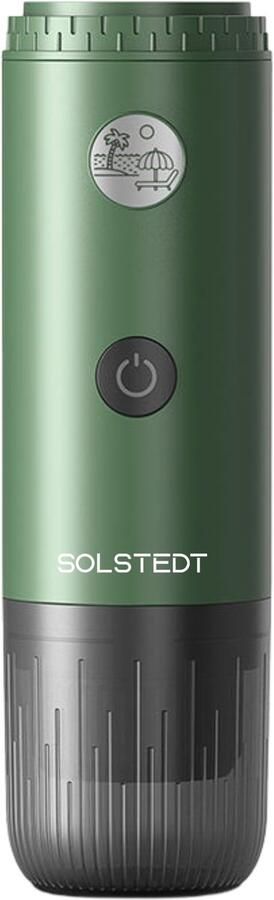 Solstedt Draagbare Espressomaker 19 Bar Ingebouwde 7800mAh Powerbank Nespresso Cups & Gemalen Koffie Heating Mode 85°C Compact & Oplaadbaar