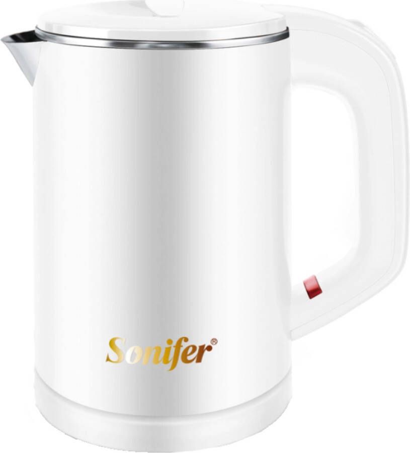 SONIFER European Store Sonifer Mini kleine Reis Waterkoker 0.6L 800W Roestvrij Staal Koffie Thee Draadloos